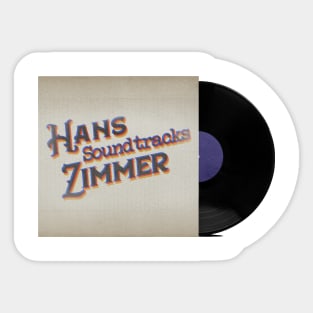 RETRO VINYL HANS ZIMMER (NO TIME TO DIE) Sticker